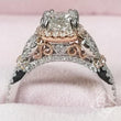 Load image into Gallery viewer, Kirk Kara &quot;Mini-Pirouetta&quot; Princess Cut Halo Diamond Engagement Ring
