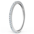Load image into Gallery viewer, Kirk Kara White Gold &quot;Pirouetta&quot; Simple Prong Set Diamond Wedding Band Angled Side View
