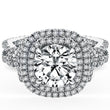 Load image into Gallery viewer, Kirk Kara Pirouetta Double Halo Diamond Engagement Ring
