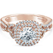 Load image into Gallery viewer, Kirk Kara &quot;Pirouetta&quot; Double Halo Diamond Engagement Ring
