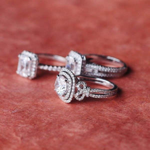 Kirk Kara Pirouetta Double Halo Diamond Engagement Ring
