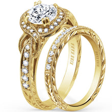 Load image into Gallery viewer, Kirk Kara &quot;Pirouetta&quot; Halo Diamond Engagement Ring
