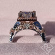 Load image into Gallery viewer, Kirk Kara Pirouetta Princess Cut Two-Tone Halo Diamond Engagement Ring
