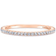 Load image into Gallery viewer, Kirk Kara Rose Gold &quot;Pirouetta&quot; Simple Prong Set Diamond Wedding Band Front View
