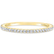 Load image into Gallery viewer, Kirk Kara Yellow Gold &quot;Pirouetta&quot; Simple Prong Set Diamond Wedding Band Front View
