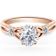 Load image into Gallery viewer, Kirk Kara &quot;Pirouetta&quot; Split Shank High Polish Diamond Engagement Ring
