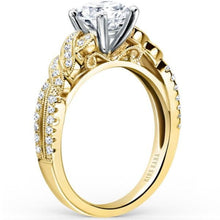 Load image into Gallery viewer, Kirk Kara Pirouetta Thin Twist Diamond Engagement Ring
