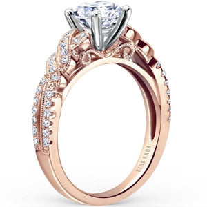 Kirk Kara Pirouetta Thin Twist Diamond Engagement Ring