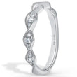 Load image into Gallery viewer, Kirk Kara White Gold &quot;Pirouetta&quot; Twist Milgrain Wedding Band Angled Side View
