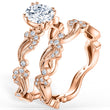 Load image into Gallery viewer, Kirk Kara &quot;Rayana&quot; Milgrain Paisley Swirl Diamond Engagement Ring
