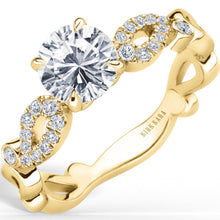 Load image into Gallery viewer, Kirk Kara &quot;Rayana&quot; Paisley Swirl Diamond Engagement Ring
