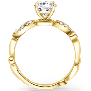 Kirk Kara "Rayana" Paisley Swirl Diamond Engagement Ring
