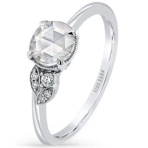 Kirk Kara Rose Cut Nature Inspired Leaf Diamond Engagement Ring