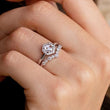 Load image into Gallery viewer, Kirk Kara Rose Cut Soft Petal Halo Diamond Engagement Ring
