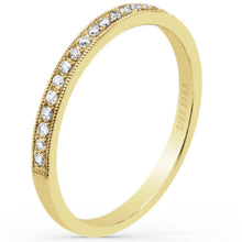Load image into Gallery viewer, Kirk Kara &quot;Stella&quot; Classic Diamond Wedding Band with Milgrain Edging
