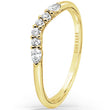 Load image into Gallery viewer, Kirk Kara &quot;Stella&quot; Contoured Pear &amp; Round Diamond Wedding Band
