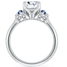Load image into Gallery viewer, Kirk Kara &quot;Stella&quot; Five Stone Blue Sapphire Engagement Ring
