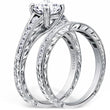 Load image into Gallery viewer, Kirk Kara White Gold &quot;Stella&quot; Graduating Diamond Engagement Ring And Band
