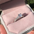 Load image into Gallery viewer, Kirk Kara White Gold &quot;Stella&quot; Graduating Diamond Engagement Ring In Box
