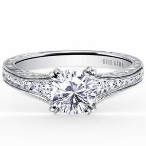 Kirk Kara White Gold "Stella" Graduating Diamond Engagement Ring
