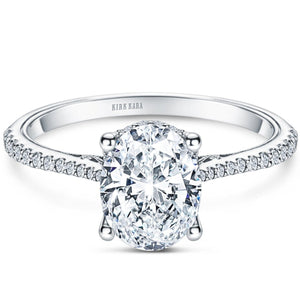 Kirk Kara "Stella" Hidden Halo Classic Solitaire Diamond Engagement Ring
