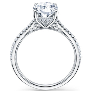 Kirk Kara "Stella" Hidden Halo Classic Solitaire Diamond Engagement Ring