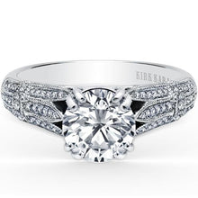Load image into Gallery viewer, Kirk Kara &quot;Stella&quot; Pave Set Split Shank Diamond Engagement Ring
