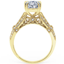 Load image into Gallery viewer, Kirk Kara &quot;Stella&quot; Pave Set Split Shank Diamond Engagement Ring
