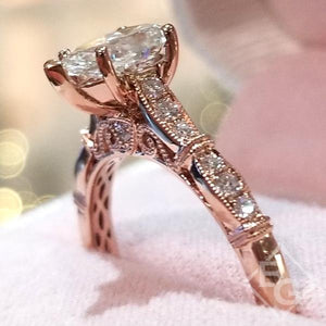Kirk Kara "Stella" Pear Cut Diamond Engagement Ring