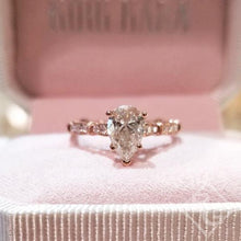 Load image into Gallery viewer, Kirk Kara &quot;Stella&quot; Pear Cut Diamond Engagement Ring
