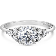 Load image into Gallery viewer, Kirk Kara &quot;Stella&quot; Pear Round Side Stone Diamond Engagement Ring

