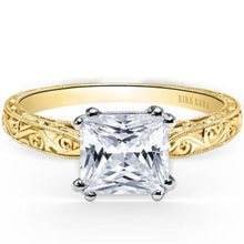 Load image into Gallery viewer, Kirk Kara &quot;Stella&quot; Princess Cut Diamond Solitaire Engagement Ring
