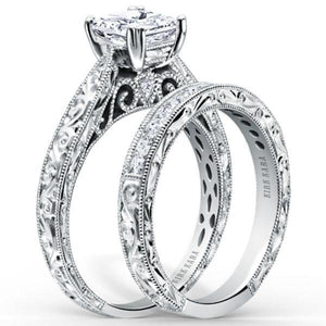 Kirk Kara "Stella" Princess Cut Diamond Solitaire Engagement Ring