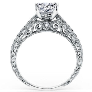 Kirk Kara "Stella" Princess Cut Diamond Solitaire Engagement Ring