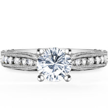 Load image into Gallery viewer, Kirk Kara &quot;Stella&quot; Twist Diamond Channel Set Engagement Ring
