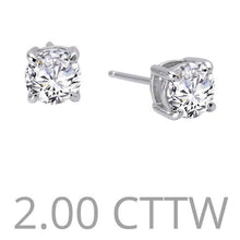 Load image into Gallery viewer, Lafonn 2.00 Carat Simulated Diamond Round Stud Earrings
