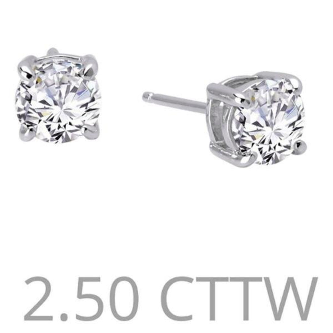 CZEAR349 - White Color Silver Plated Faux Diamond Earrings – Mortantra