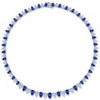 Load image into Gallery viewer, Lafonn 38 Carat Fancy Lab-Grown Sapphire &amp; Simulated Diamond Pear Cut Tennis Choker Necklace
