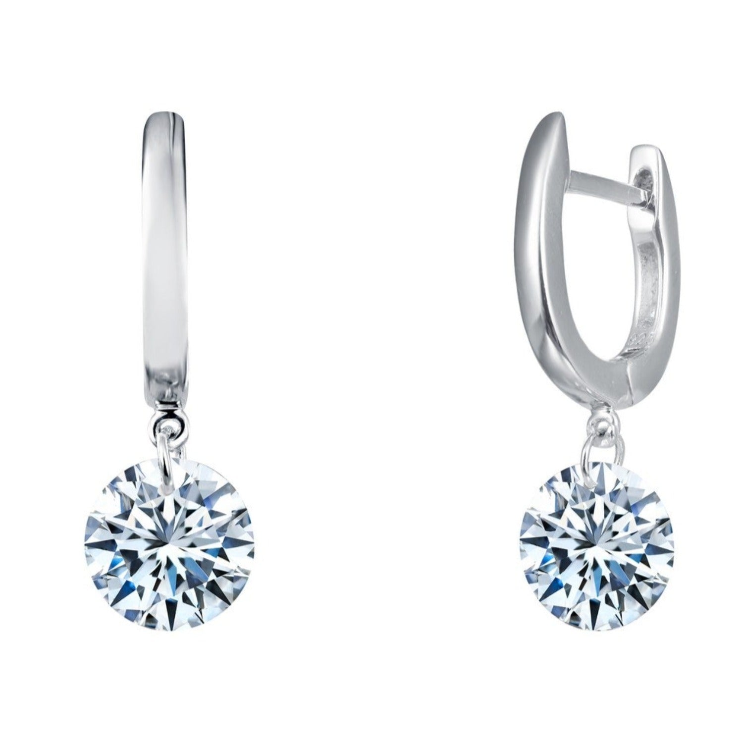Princess Cut Sona Simulated Diamond Stud Earrings from Black Diamonds New  York
