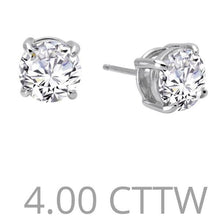 Load image into Gallery viewer, Lafonn 4.00 Carat Simulated Diamond Round Stud Earrings
