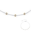 Load image into Gallery viewer, Lafonn 7 Symbols of Joy Simulated Round Diamond Bezel Set Station Necklace
