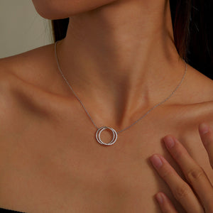 Lafonn Interlocking Circles Necklace