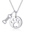 Load image into Gallery viewer, Lafonn Paw Print Dog Bone Necklace
