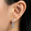 Load image into Gallery viewer, Lafonn Round Cut One Inch Round Cut Simulated Diamond Hoop Earrings
