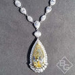 Load image into Gallery viewer, Lafonn Simulated Canary Yellow Pear Cut Diamond Necklace

