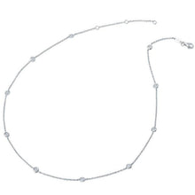 Load image into Gallery viewer, Lafonn Simulated Diamond by the Yard Round Cut Bezel Set Necklace
