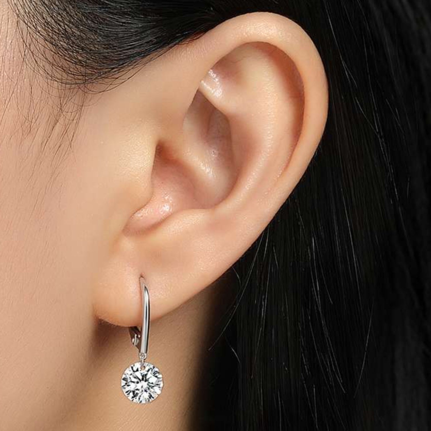 Buy Round Cut Simulated Diamond Stud Earrings / Gorgeous Round Diamond  Solitaire Stud / Three Prong Setting Screw Back Earrings/ Ready to Ship  Online in India - Etsy