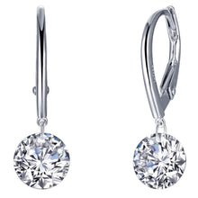 Load image into Gallery viewer, Lafonn Simulated Diamond Round Cut Drop Earrings
