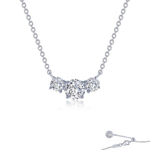 Load image into Gallery viewer, Lafonn Three Stone Simulated Round Cut Diamond Necklace
