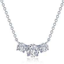 Load image into Gallery viewer, Lafonn Three Stone Simulated Round Cut Diamond Necklace
